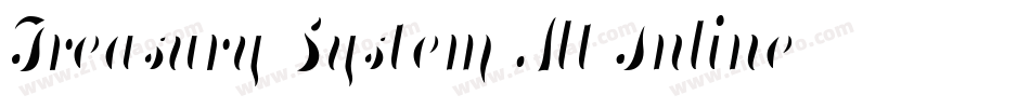 Treasury System Alt Inline字体转换